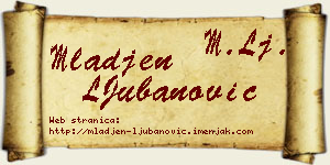 Mlađen LJubanović vizit kartica